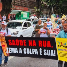 Servidores do João XXIII protestam por reajuste e por condições de trabalho - Jair Amaral/EM/D.A Press
