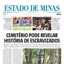 Confira a capa do Estado de Minas do dia 12/05/2025